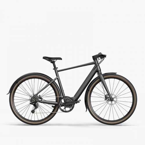 Bicicleta Eléctrica Ultraligera Fiido E-Gravel C21, 17,5 kg, Alcance 100 km, Gris